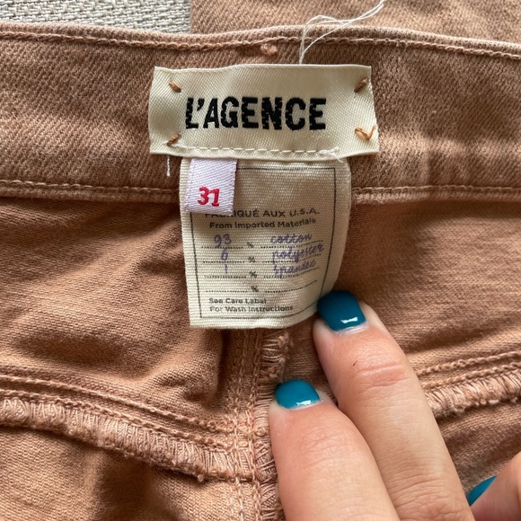 Women's Khaki LAGENCE Cutoff Jeans Sz. - 31 - Picture 3 of 5